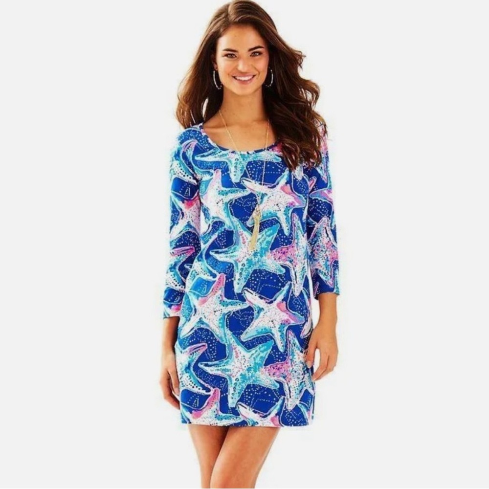Women's Blue Starfish Dress NEW